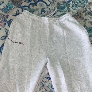 PLT Grey Embroidered Joggers